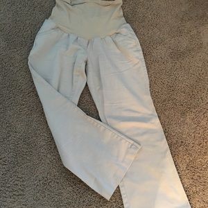 Petite Medium Motherhood Maternity Khakis